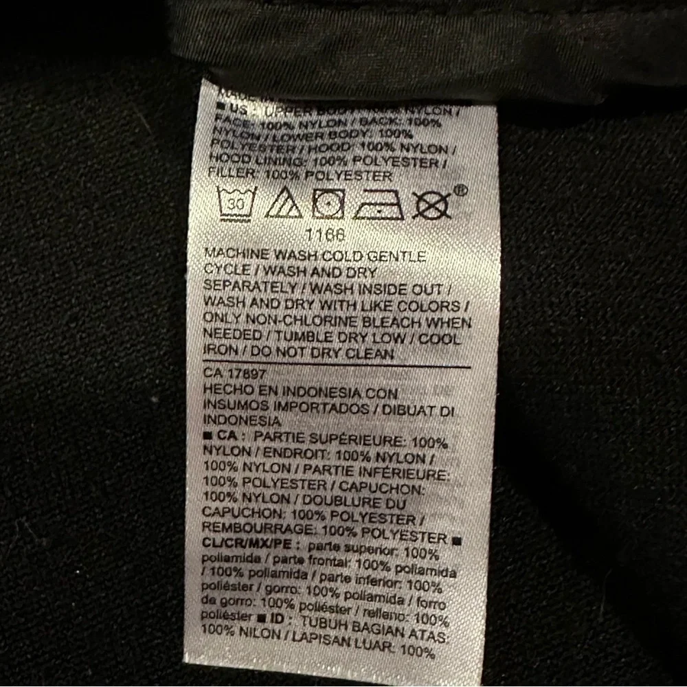 Old Navy Kids Fleece Lined Quilted Vest Hoody Black Pockets Sz 8 EUC